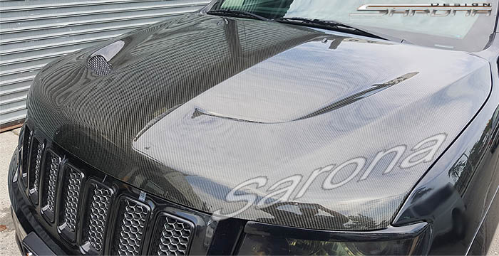 Custom Jeep Grand Cherokee  SUV/SAV/Crossover Hood (2011 - 2019) - $980.00 (Part #JP-017-HD)